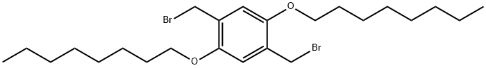 2 5-БИС(БРОММЕТИЛ)-1 4-БИС(ОКТИЛОКСИ)B& структура