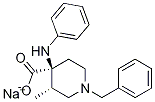 cis-3-Methyl-4-(phenylaMino)-1-(phenylMethyl)-4-piperidinecarboxylic Acid MonosodiuM Salt|