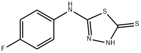 5-[(4-FLUOROPHENYL)AMINO]-1,3,4-THIADIAZOLE-2-THIOL 化学構造式