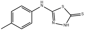 5-[(4-甲基苯基)氨基]-1,3,4-噻二唑-2-硫醇,14731-25-0,结构式