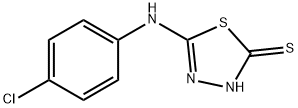 5-[(4-chlorophenyl)amino]-1,3,4-thiadiazole-2-thiol Struktur