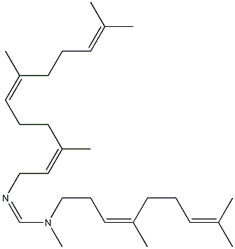 N-homogeranyl-N-methyl-N'-farnesylformamidine Structure