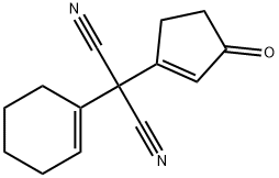 Propanedinitrile, 2-(1-cyclohexen-1-yl)-2-(1-cyclopenten-3-one-1-yl)-,147317-63-3,结构式