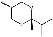 1,3-Oxathiane,2,5-dimethyl-2-(1-methylethyl)-,cis-(9CI) 结构式