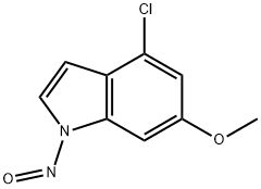 NITROSATED4-CHLORO-6-METHOXYINDOLE 结构式