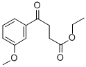 4-(3-メトキシフェニル)-4-オキソ酪酸エチル 化学構造式