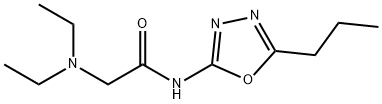 Acetamide, 2-(diethylamino)-N-(5-propyl-1,3,4-oxadiazol-2-yl)-,147396-45-0,结构式