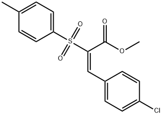 methyl (E)-3-(4-chlorophenyl)-2-[(4-methylphenyl)sulfonyl]-2-propenoate,147435-97-0,结构式