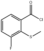 Benzoyl chloride, 3-fluoro-2-(methylthio)- (9CI) Struktur