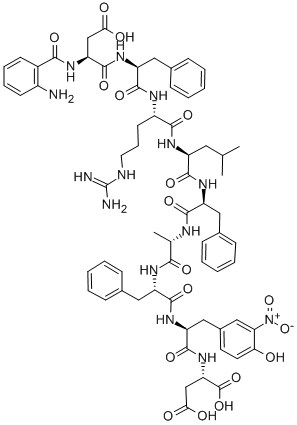 ANTHRANILYL-ASP-PHE-ARG-LEU-PHE-ALA-PHE&,147471-56-5,结构式