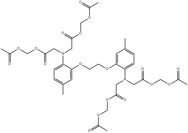 5 5'-DIMETHYL-BAPTA-AM* 结构式