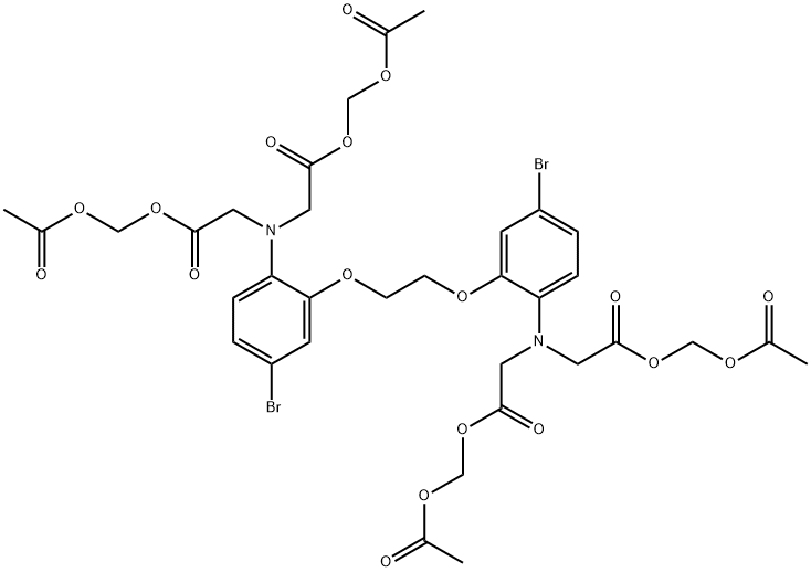 5,5'-DIBROMO BAPTA AM,147504-95-8,结构式