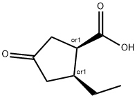 Cyclopentanecarboxylic acid, 2-ethyl-4-oxo-, cis- (9CI),147514-23-6,结构式