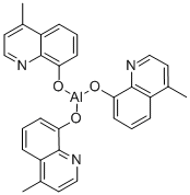 三(4-甲基-8-羟基喹啉)铝,14752-00-2,结构式