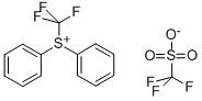 diphenyl-(trifluoromethyl)-sulfonium trifluoromethanesulfonate Structure