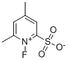 N-フルオロ-4,6-ジメチルピリジニウム-2-スルホン酸 化学構造式