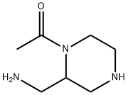 2-Piperazinemethanamine, 1-acetyl- (9CI),147557-08-2,结构式