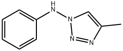 1H-1,2,3-Triazole, 1-anilino-4-methyl-,14757-63-2,结构式