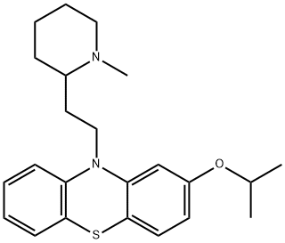 2-(Isopropyloxy)-10-[2-(1-methyl-2-piperidinyl)ethyl]-10H-phenothiazine Struktur