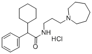 N-[3-(アゼパン-1-イル)プロピル]-2-シクロヘキシル-2-フェニルアセトアミド 化学構造式