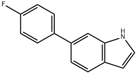 6-(4-氟苯基)-1H-吲哚,147621-16-7,结构式