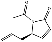 2H-Pyrrol-2-one, 1-acetyl-1,5-dihydro-5-(2-propenyl)-, (R)- (9CI) 化学構造式