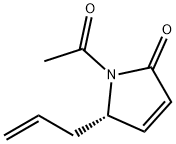 2H-Pyrrol-2-one, 1-acetyl-1,5-dihydro-5-(2-propenyl)-, (S)- (9CI) Structure