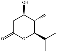 2H-Pyran-2-one,tetrahydro-4-hydroxy-5-methyl-6-(1-methylethyl)-,(4R,5S,6R)-(9CI) Structure