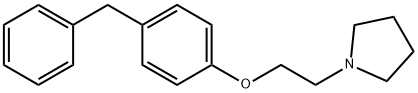 pyrrolidino-benzylphenoxyethanamine 结构式