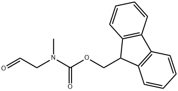 2-[FMOC-(甲基)氨基]乙醛 结构式