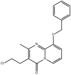 9-Benxyloxy-3-(2-Chloro ethyl)-2-methyl pyrido[1,2-a]pyrimidine-4-one|3-(2-氯乙基)-2-甲基-9-苄氧基-4H-吡啶并[1,2A]嘧啶-4酮