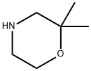 2,2-ジメチルモルホリン 化学構造式