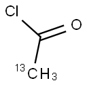 乙酰氯-2-13C,14770-40-2,结构式