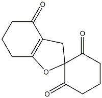 3,5,6,7-Tetrahydrospiro[benzofuran-2(4H),1'-cyclohexane]-2',4,6'-trione Struktur