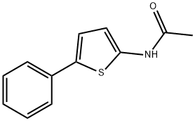 N-(5-phenyl-2-thienyl)acetamide  Struktur