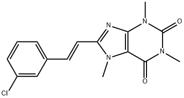 8-(3-CHLOROSTYRYL) CAFFEINE A2A ADENOSIN E RECEPTO Structure