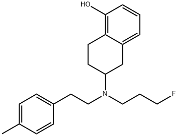 2-(N-n-3-fluoropropyl-N-(4-methylphenyl)ethylamino)-5-hydroxytetralin Structure
