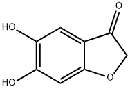 5,6-二羟基苯并呋喃-3-酮, 14771-00-7, 结构式