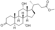 Methyl 3-Keto-7α,12α-dihydroxy-5α-cholanoate Struktur