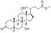 7α,12α-ジヒドロキシ-3-オキソ-5β-コラン-24-酸メチル 化学構造式