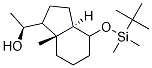 (1S)-1-((1S,3aR,7aR)-4-(tert-butyldiMethylsilyloxy)-7a-Methyloctahydro-1H-inden-1-yl)ethanol Struktur