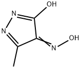 4H-Pyrazol-4-one,3-hydroxy-5-methyl-,oxime(9CI) 结构式