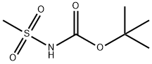 Carbamic acid, (methylsulfonyl)-, 1,1-dimethylethyl ester (9CI) Structure