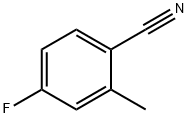 4-フルオロ-2-メチルベンゾニトリル 化学構造式