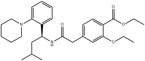 (+)-2-Ethoxy-4-(N-3-Methyl-1(S)-(2-(1-Piperidinyl)Phenyl)-Butyl)Carbamoylmethyl)|(S)-瑞格列奈乙基酯