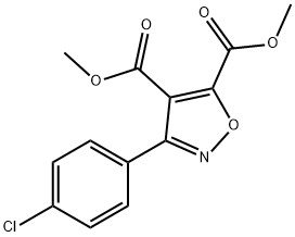 dimethyl 3-(4-chlorophenyl)-4,5-isoxazoledicarboxylate Structure