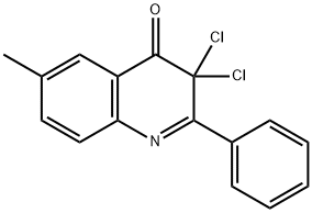 4(3H)-Quinolinone,  3,3-dichloro-6-methyl-2-phenyl-,147779-36-0,结构式