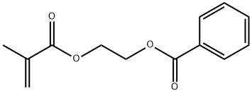 2-メチルアクリル酸2-(ベンゾイルオキシ)エチル 化学構造式