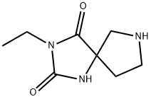 3-ethyl-1,3,7-triazaspiro[4.4]nonane-2,4-dione, 1478257-76-9, 结构式