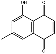 5-ヒドロキシ-7-メチル-1,4-ナフトキノン 化学構造式